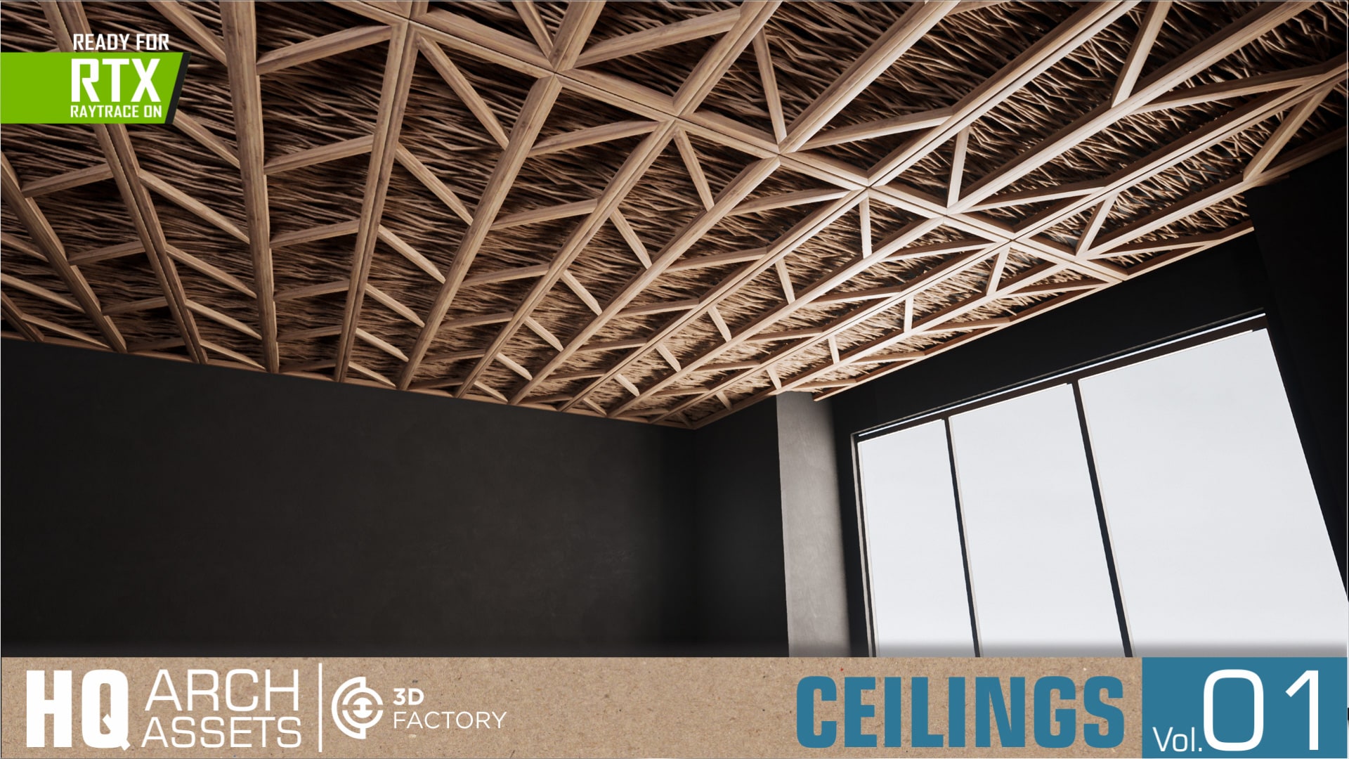 Ceiling Visualization HQ Ceilings Vol. 1 in Architectural Visualization - UE Marketplace