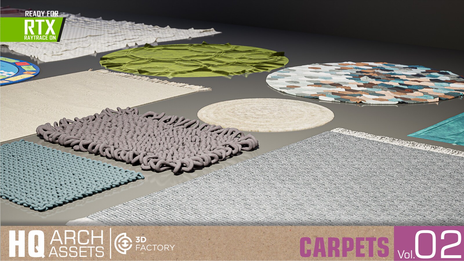 HQ Carpets Vol. 2 in Architectural Visualization UE Marketplace