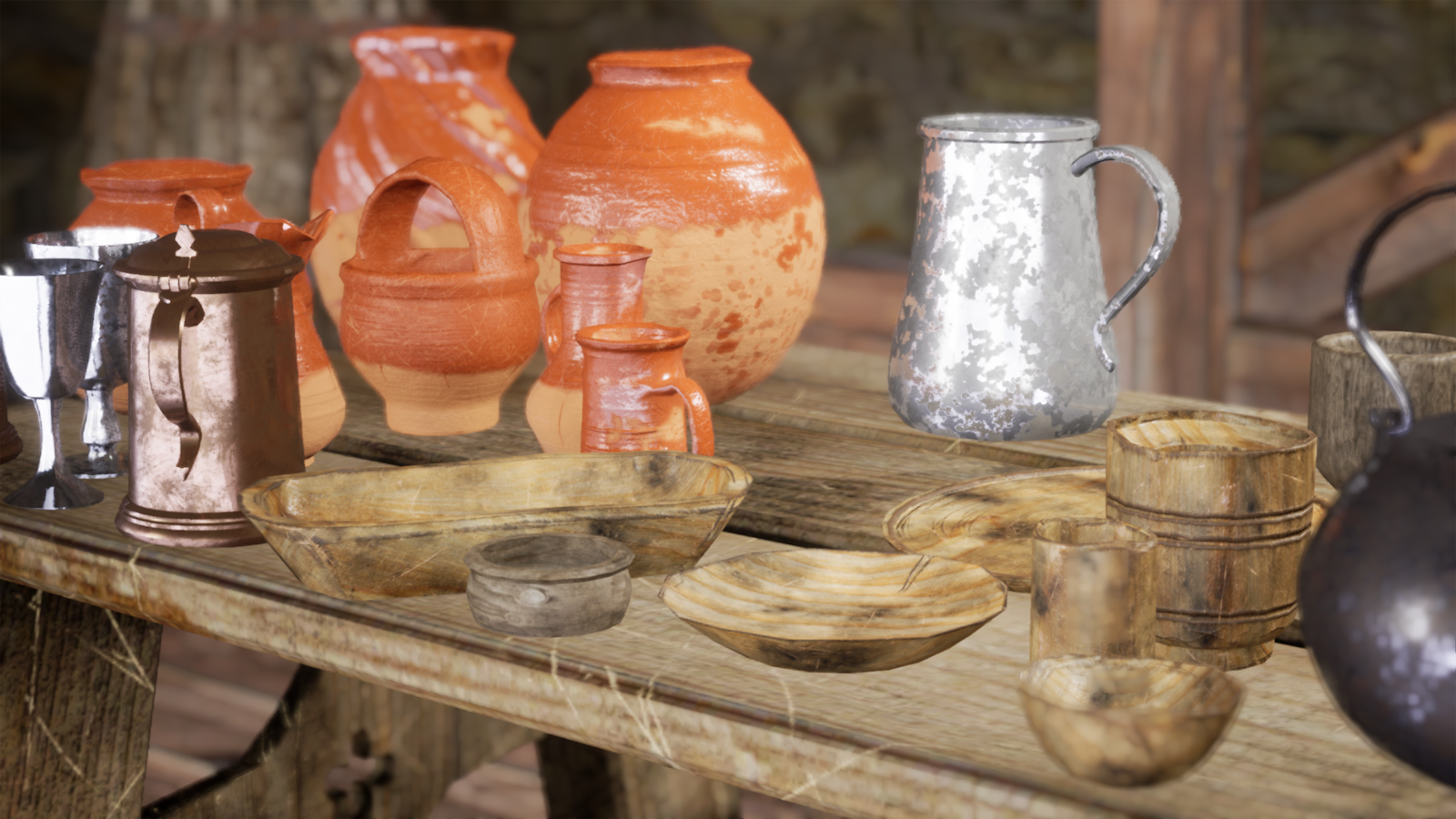 Medieval Fantasy Kitchen Accessories Pack 01 in Props UE Marketplace