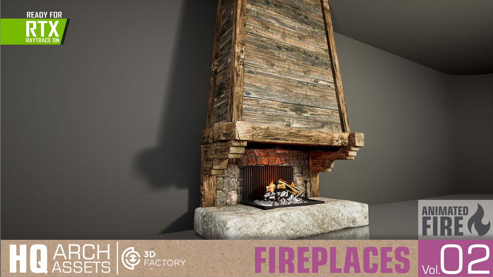 HQ Fireplaces Vol. 2 in Architectural Visualization UE Marketplace