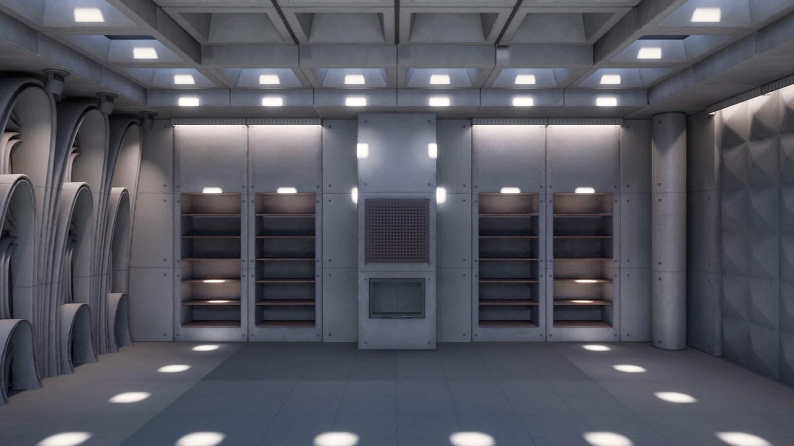 Architectural Interior Assets - Concrete Pack in Environments - UE