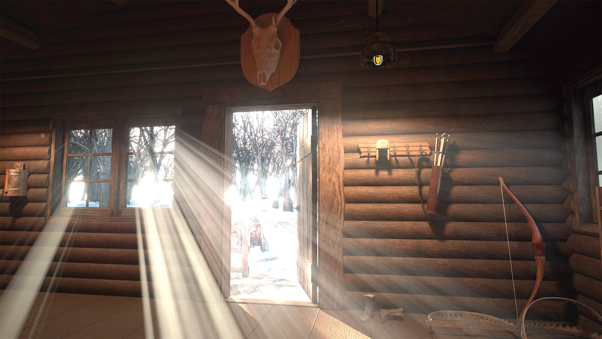 Hunter's hut modular house and props in Environments UE Marketplace