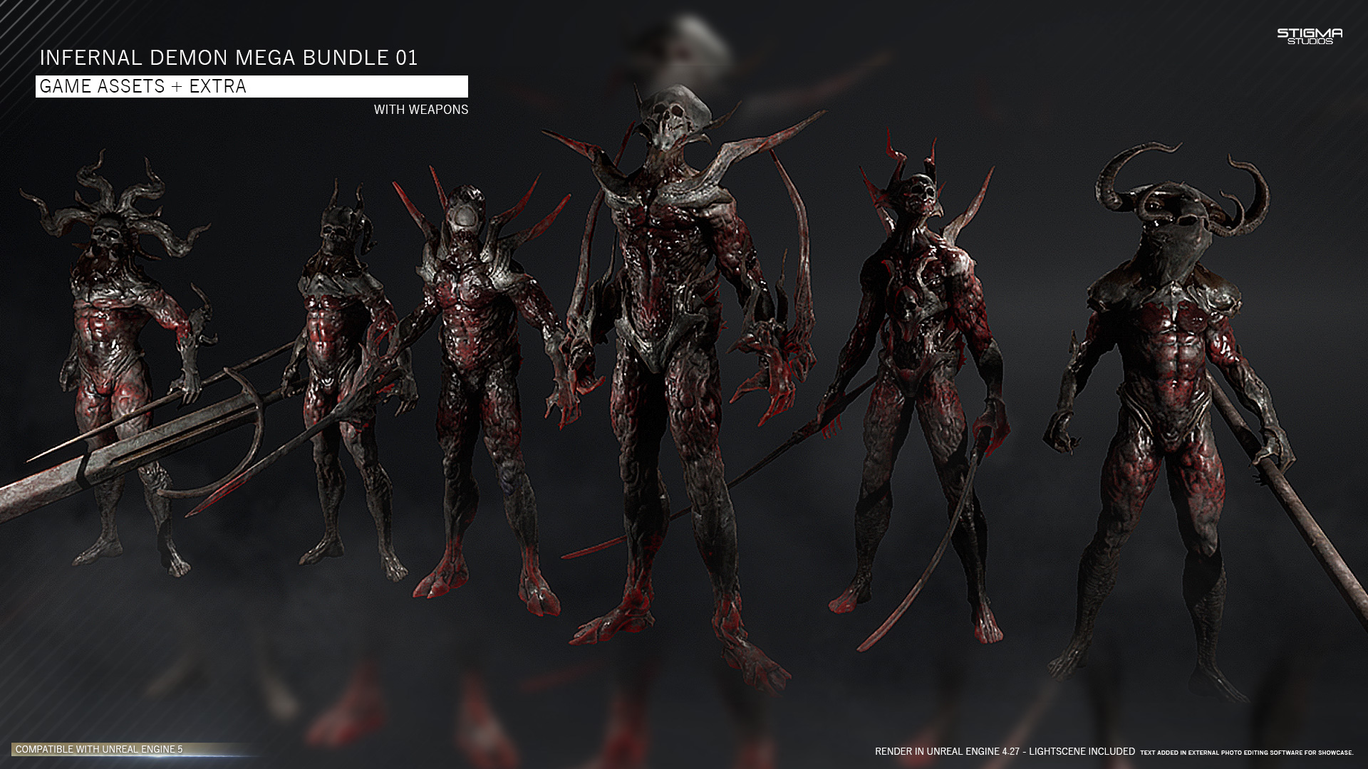 Infernal Demon Mega Bundle 01 - Game Assets + Extra