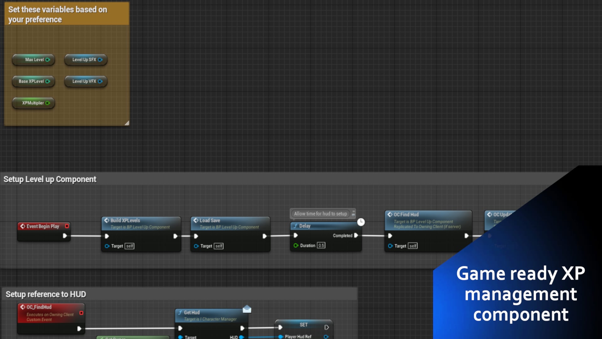 Multiplayer Level Up System in Blueprints UE Marketplace