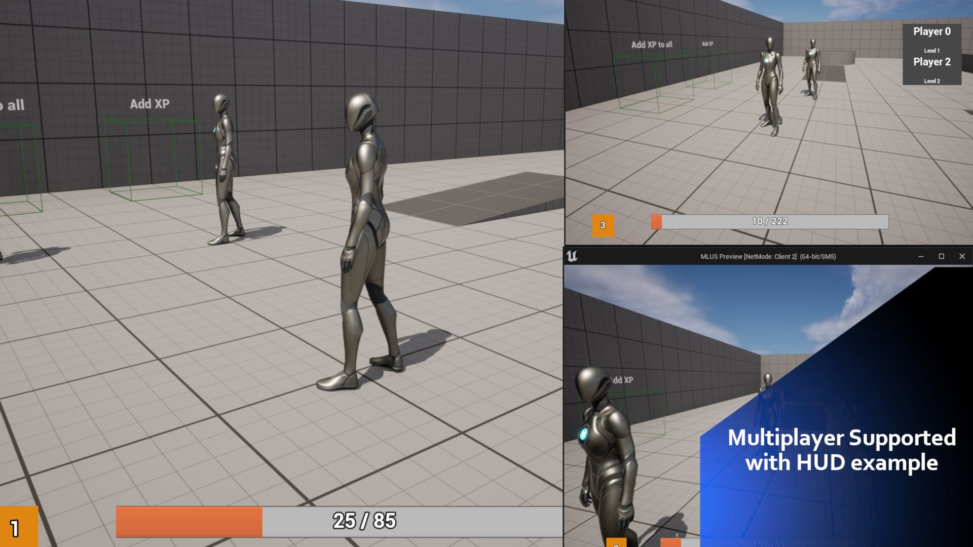 Multiplayer Level Up System in Blueprints UE Marketplace