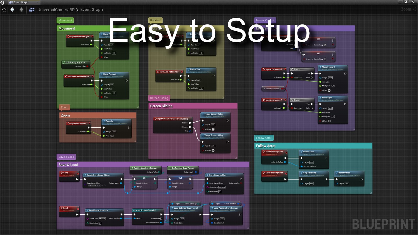 Universal Camera in Code Plugins UE Marketplace