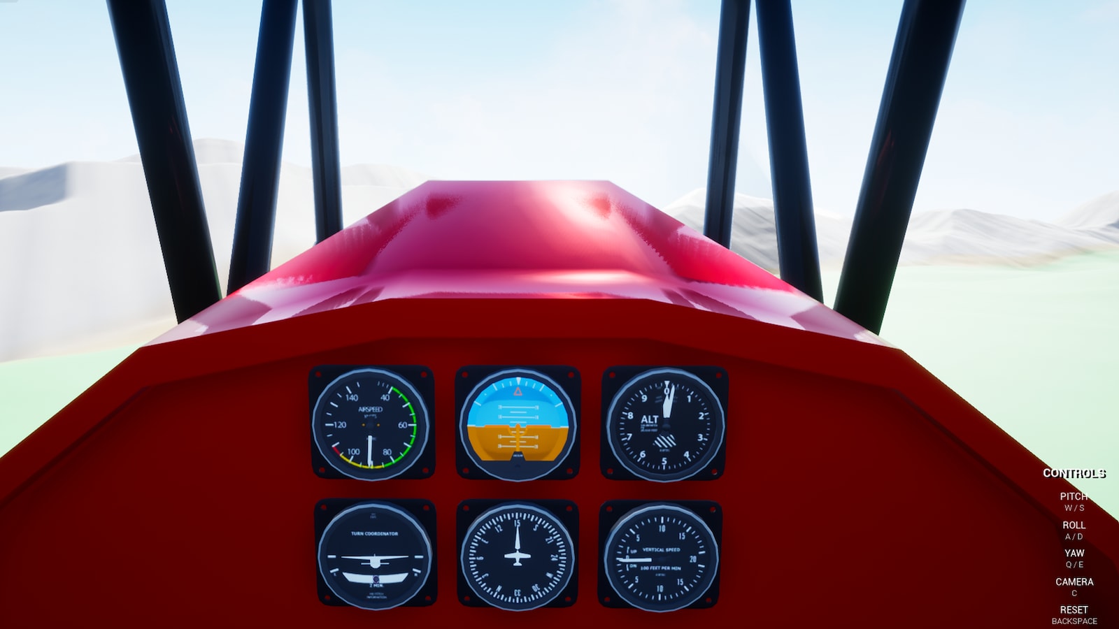 Airplane Controller & Instruments in Blueprints UE Marketplace