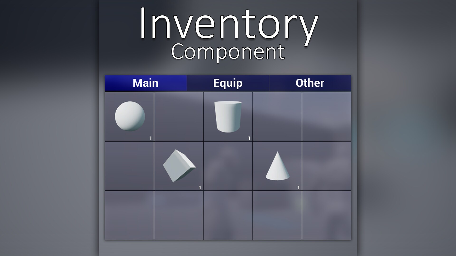 Inventory Component in Blueprints UE Marketplace