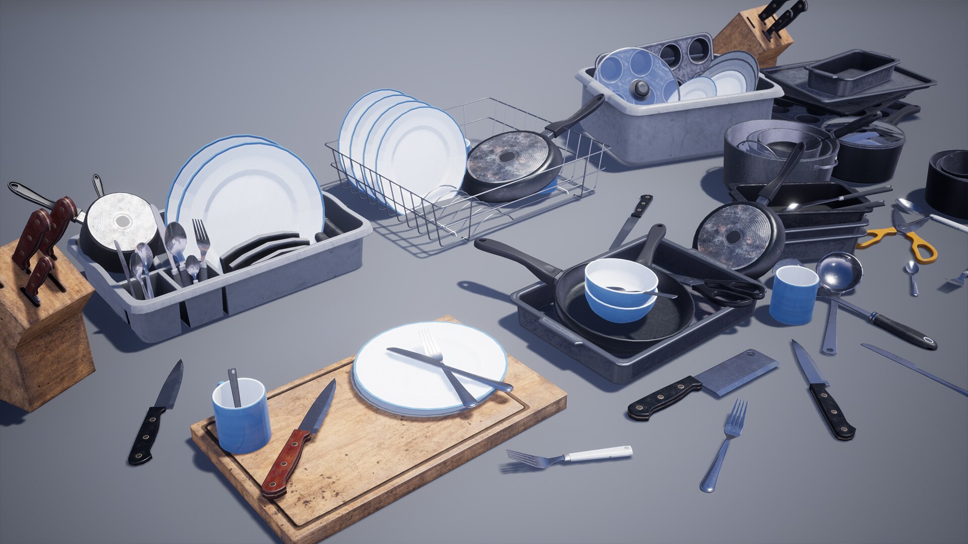 Kitchen Utensils in Props UE Marketplace
