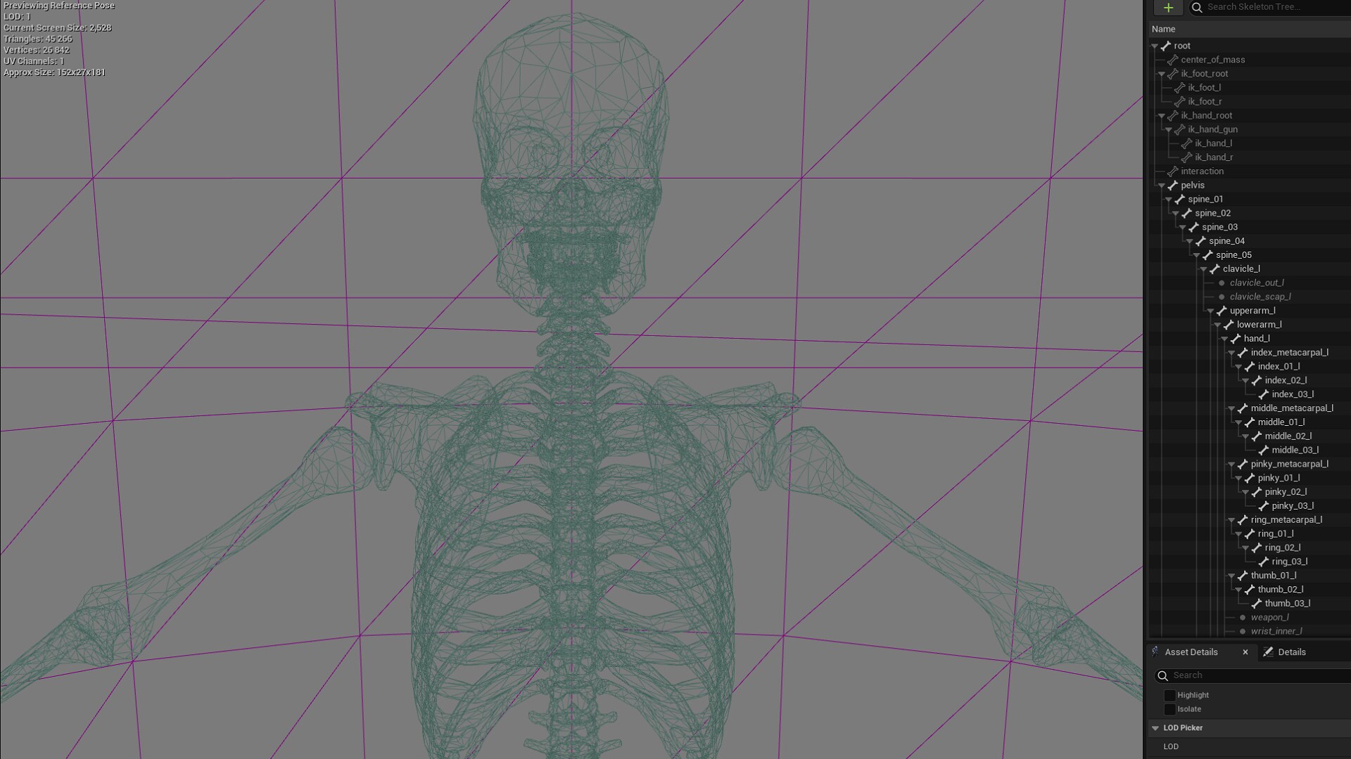 Skeleton & Bones in Characters - UE Marketplace