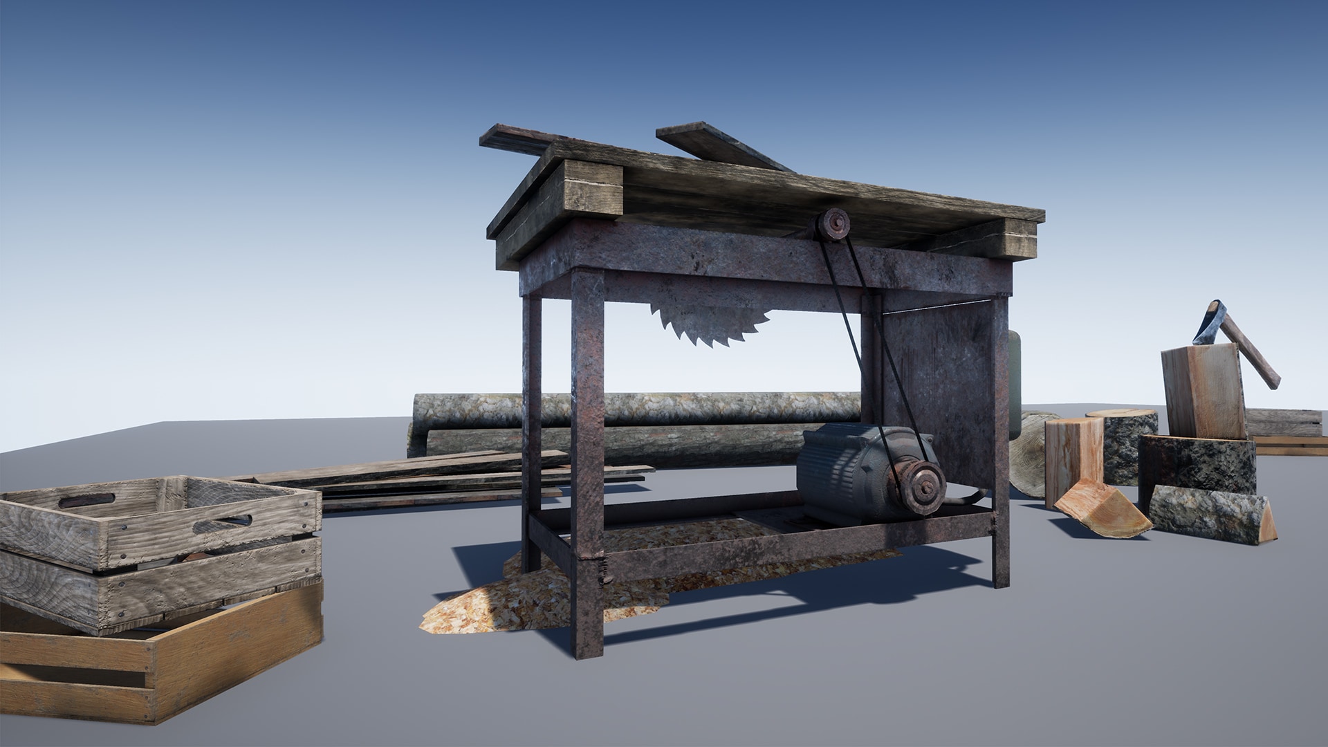 Lumberyard Decor in Props - UE Marketplace