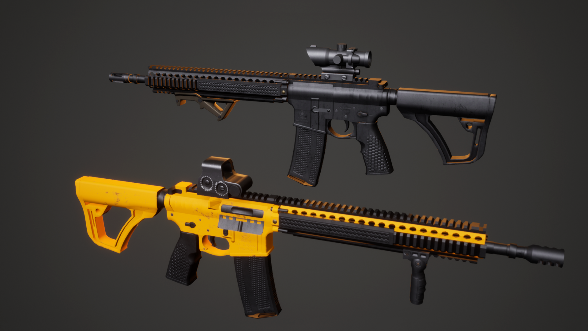 在武器中由redhawk创建的customizable weapon pack - 虚幻引擎4商城