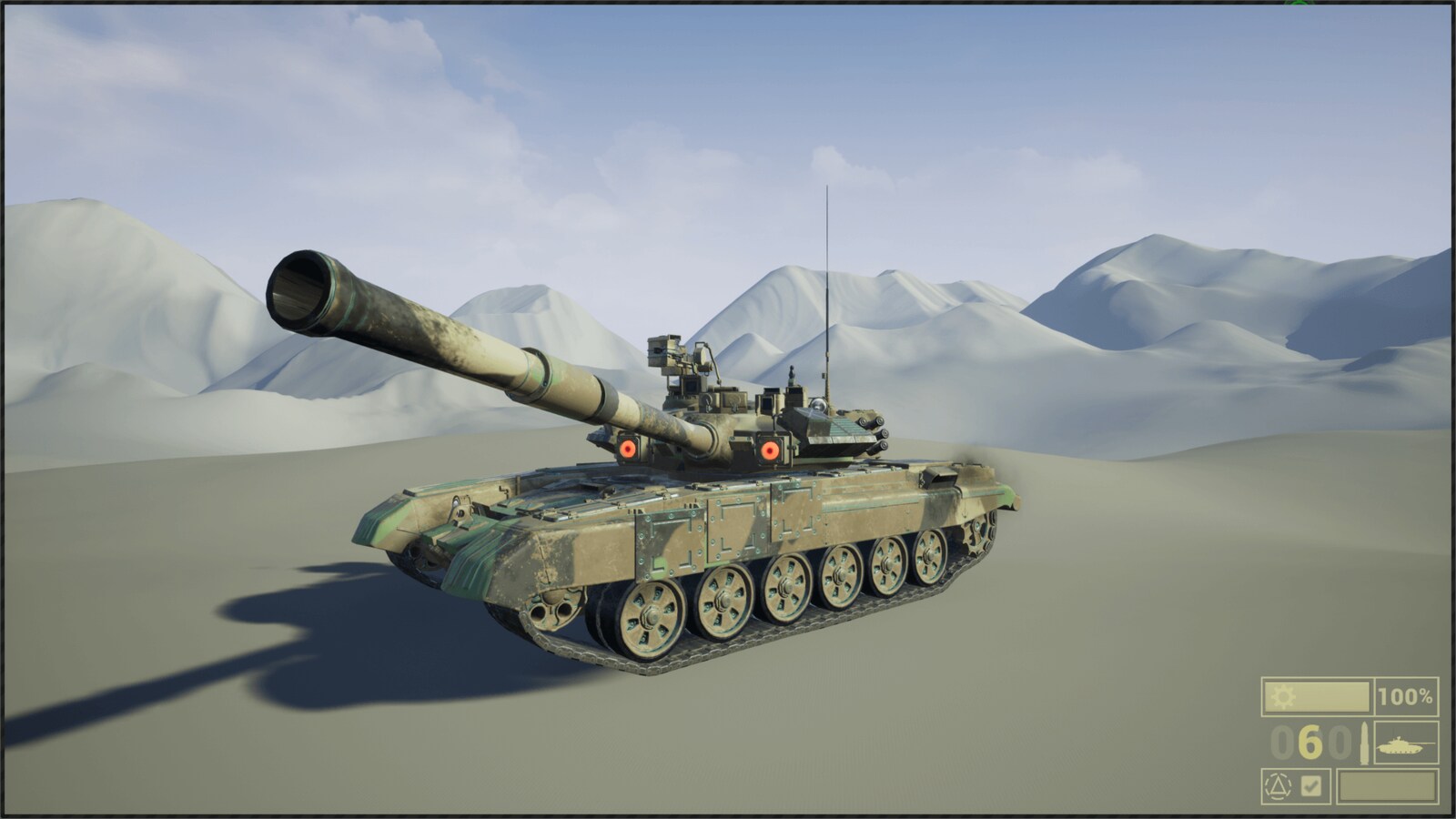 Driveable Vehicle Mbt 90 In Blueprints Ue Marketplace