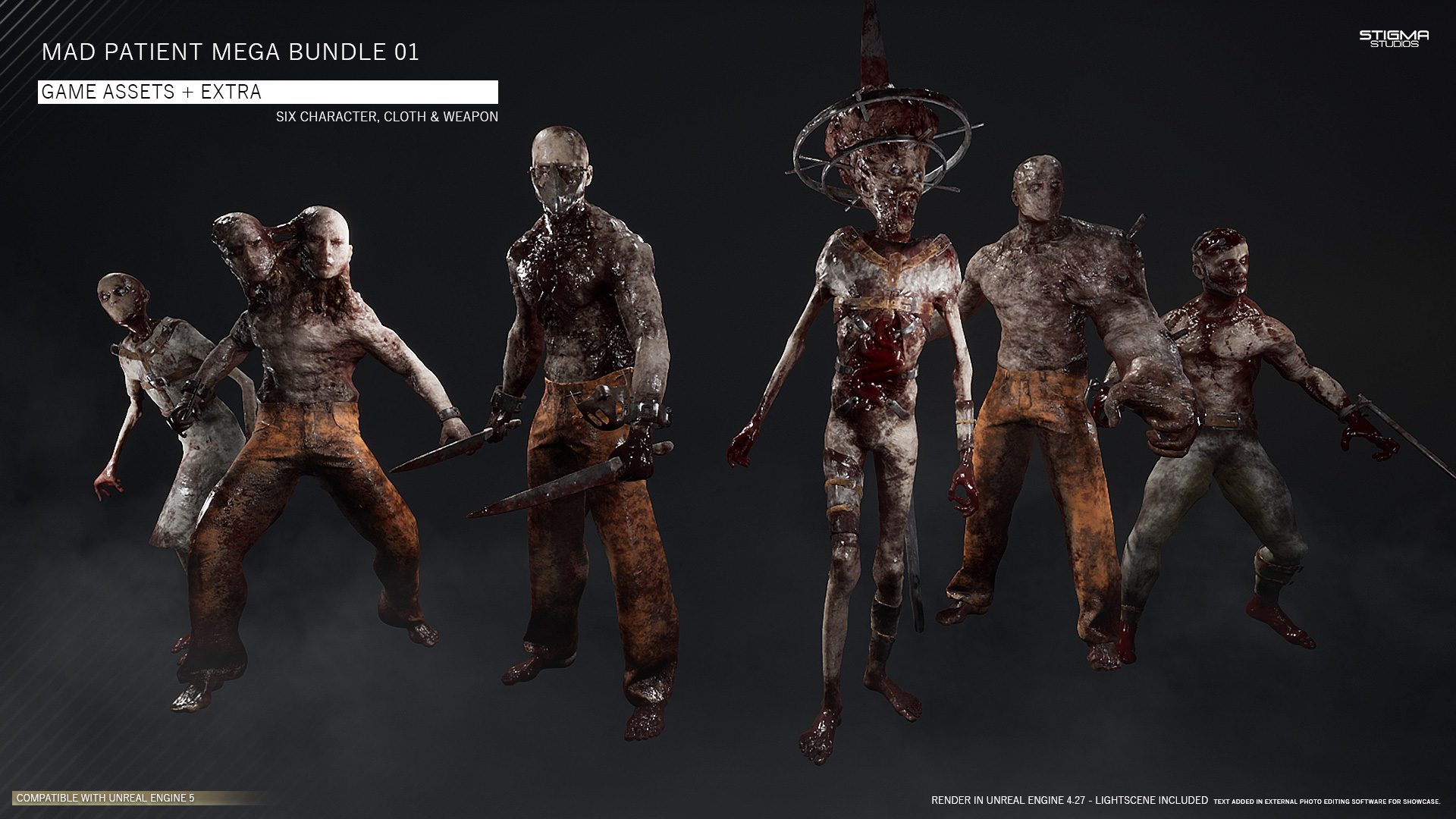 Mad Patient Mega Bundle 01 - Game Assets + Extra