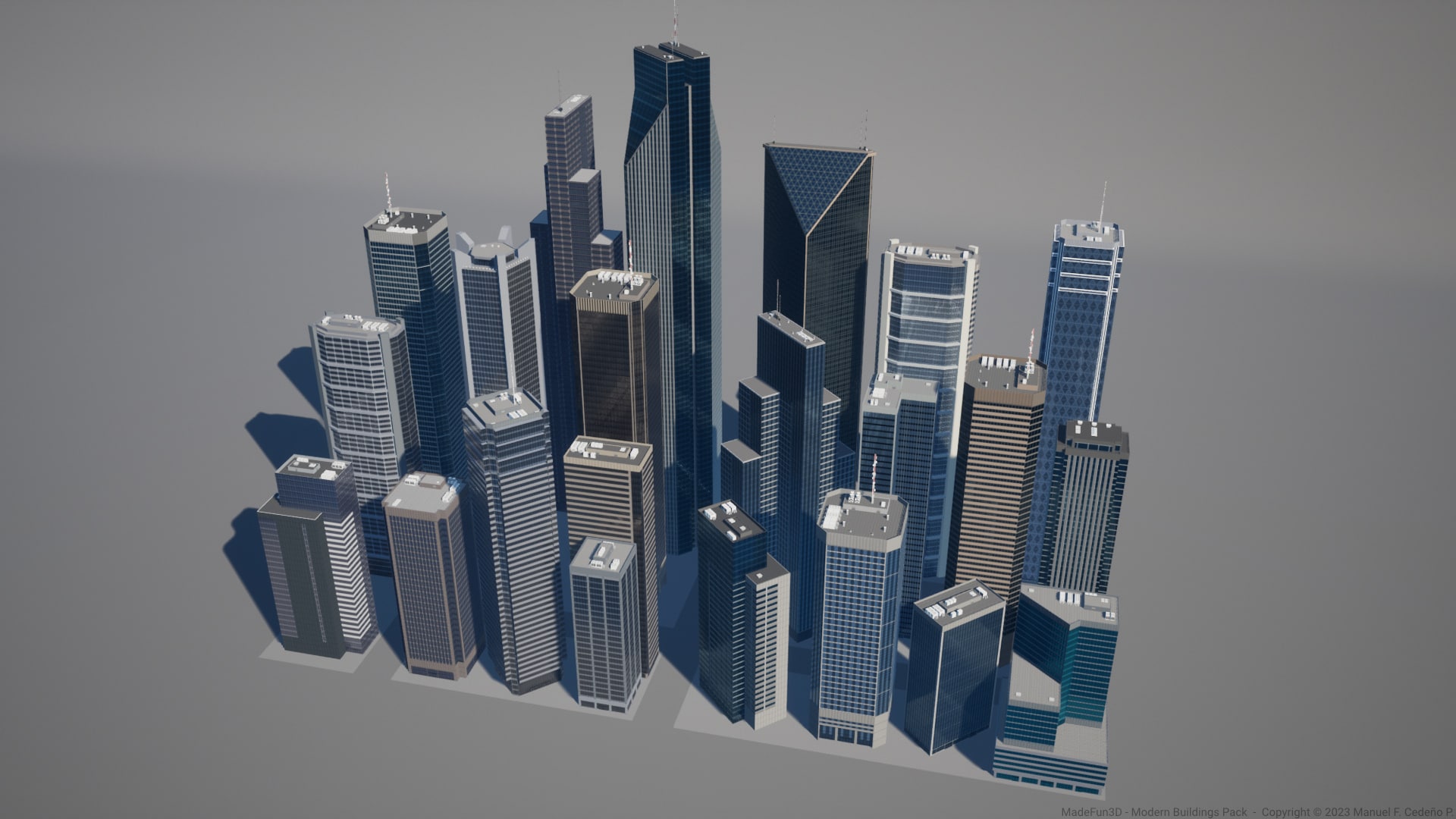Modern Buildings Pack in Props - UE Marketplace
