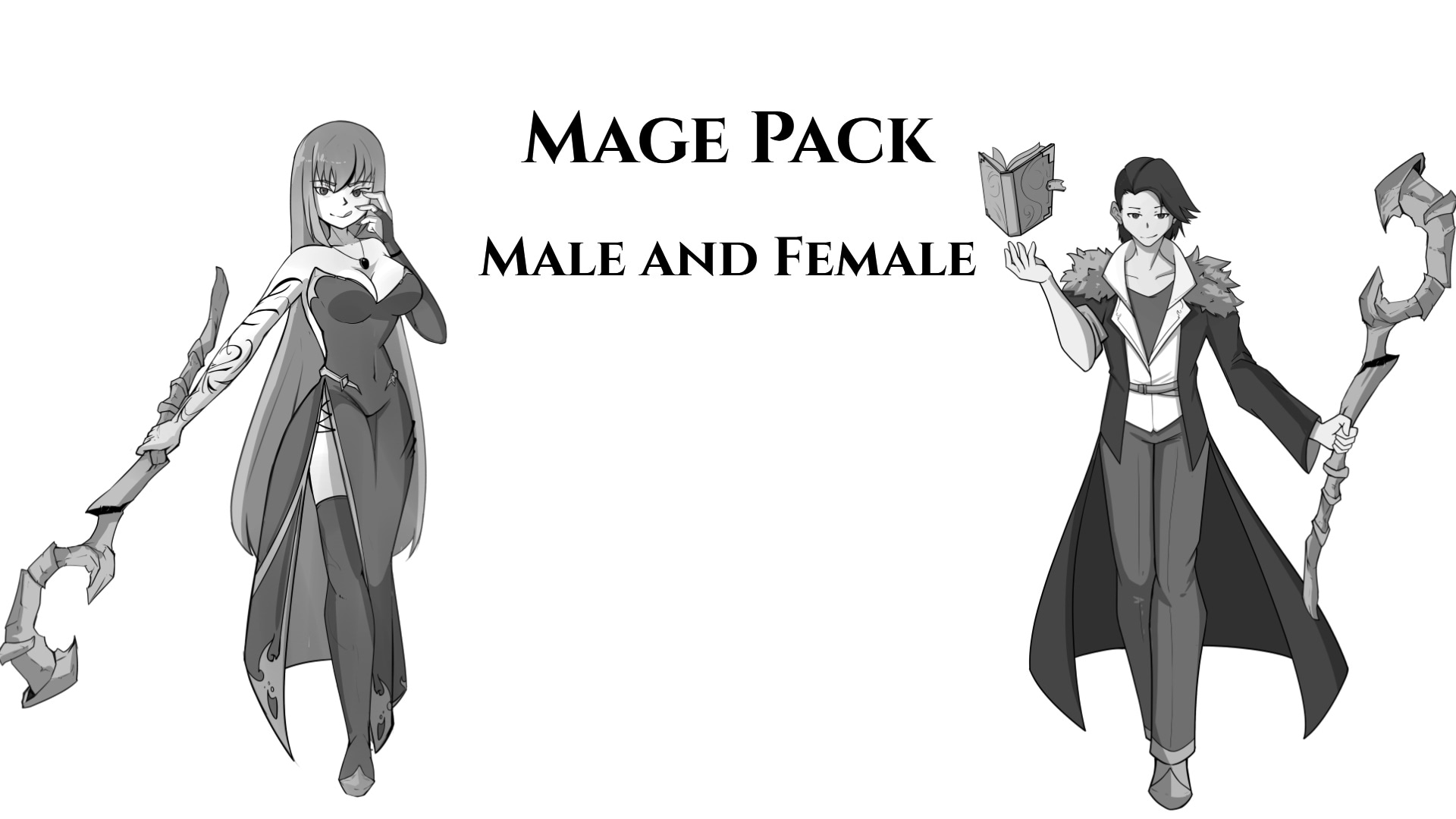 RPG – Mage Voice Pack (Male and Female) – Bundle