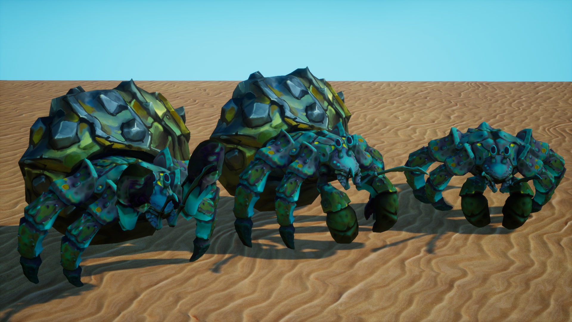 ゲームキャラクター Hermit Crab NEGEV THE GIANT CRAB IN SPACE (GAMEPLAY) - New Indie Kaiju Game