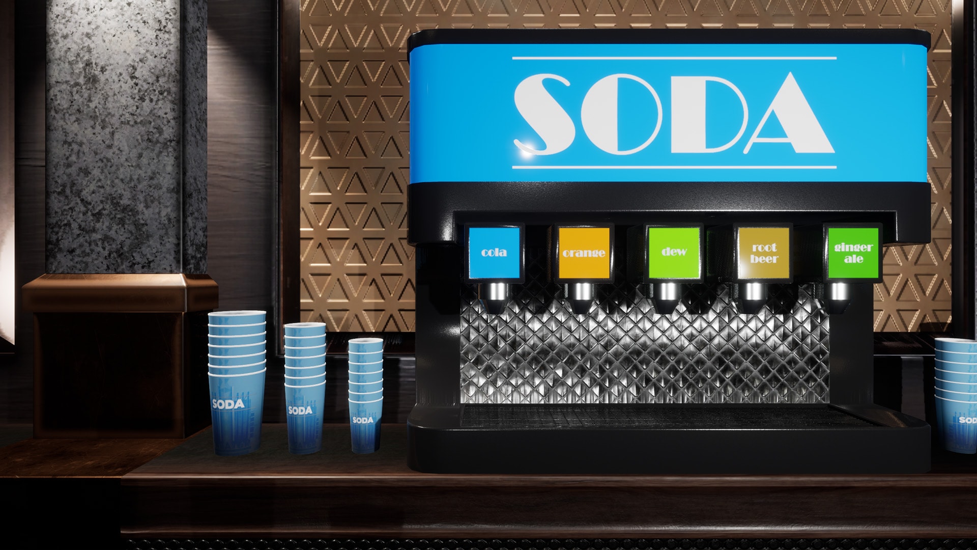 Retro Movie Theater in Environments UE Marketplace