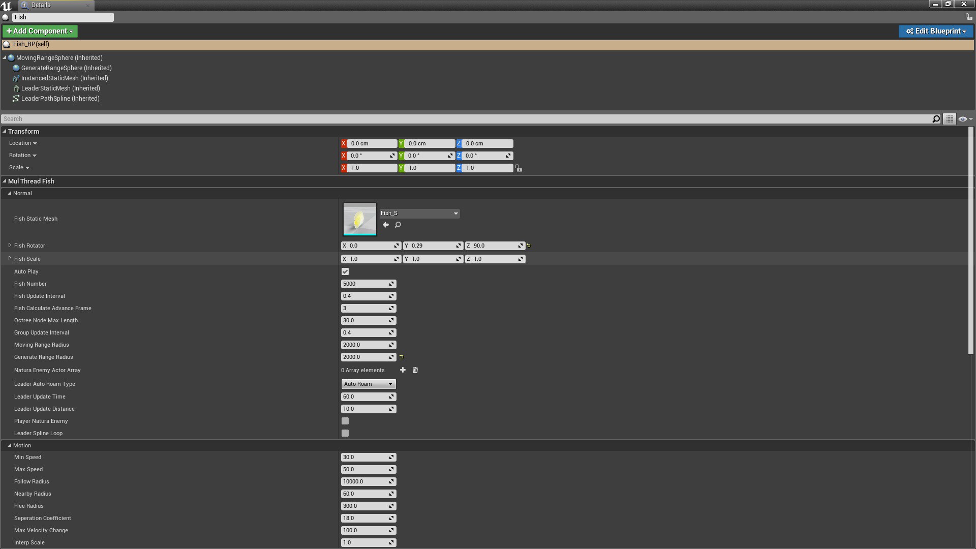 Multi Thread Flock Fish in Code Plugins UE Marketplace