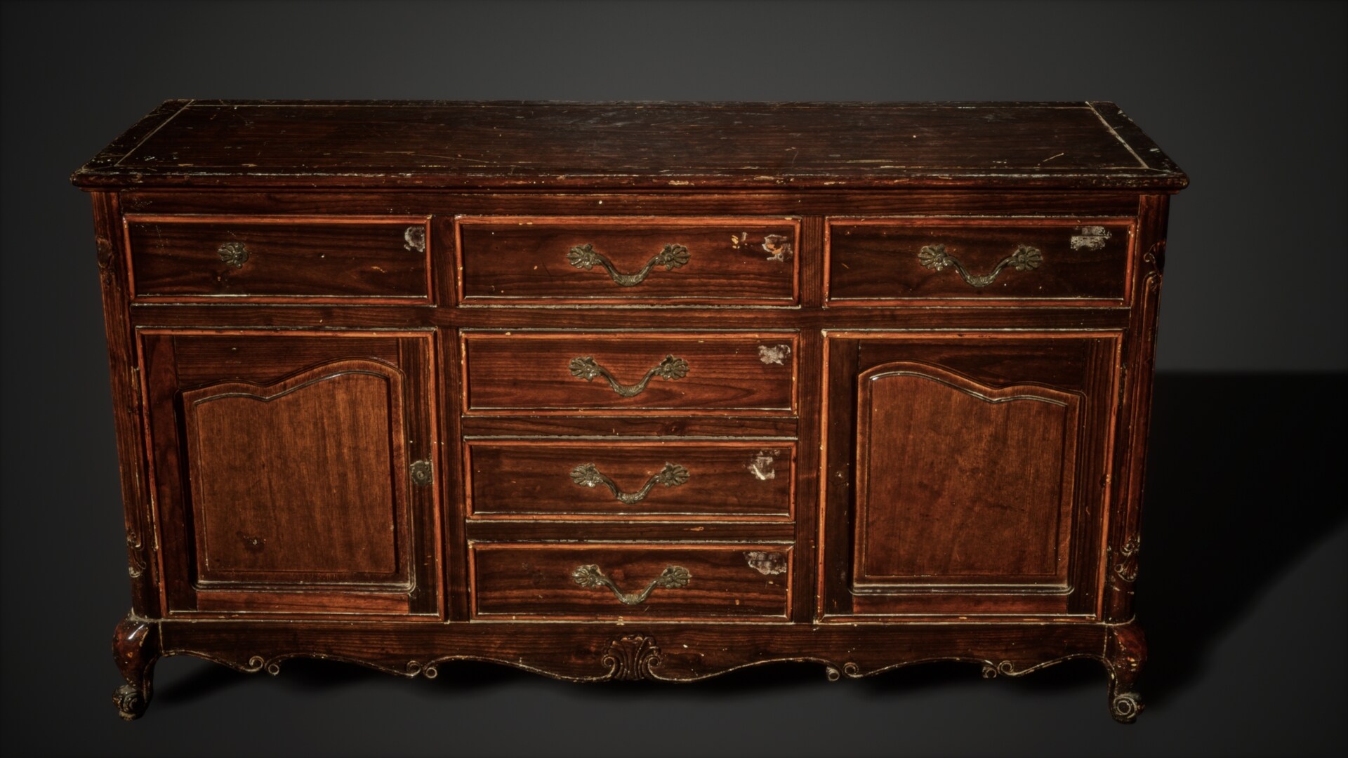 在道具创建的European Cabinet Furniture V2 - 虚幻引擎商城