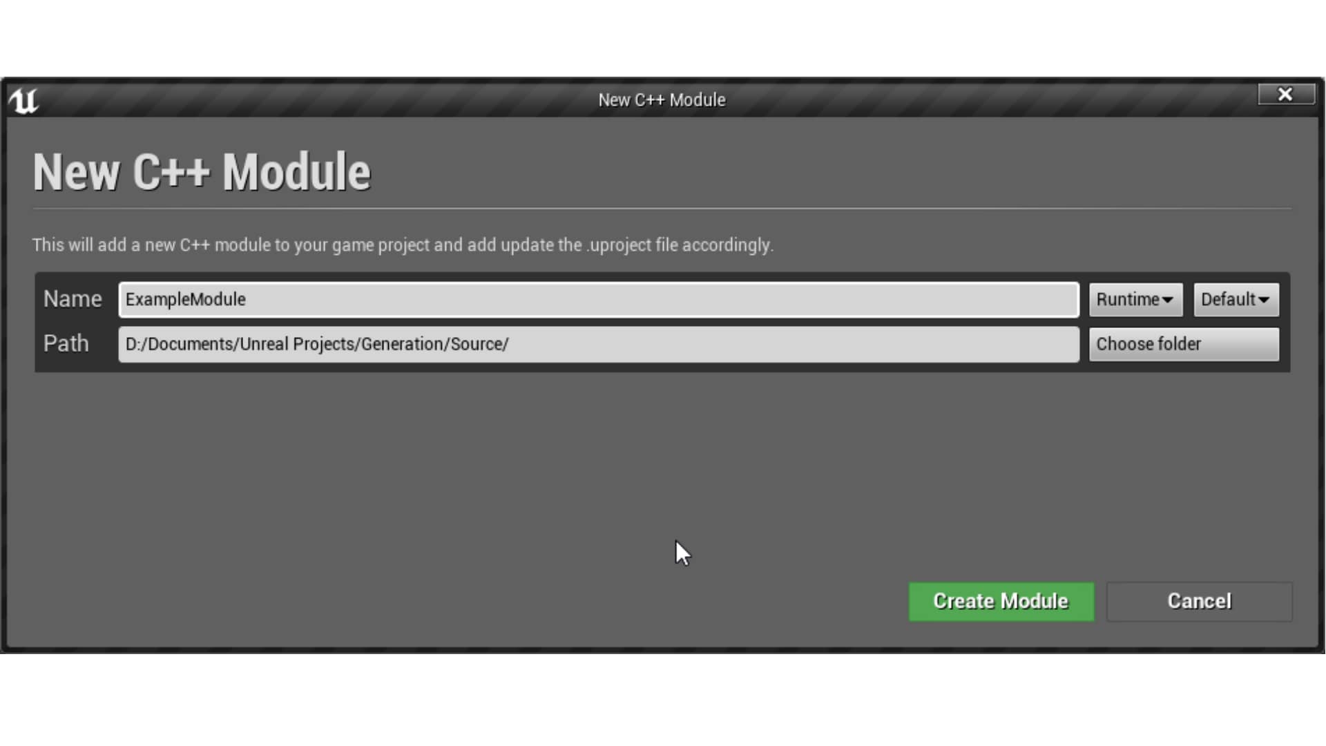New C++ Module tool in Code Plugins - UE Marketplace