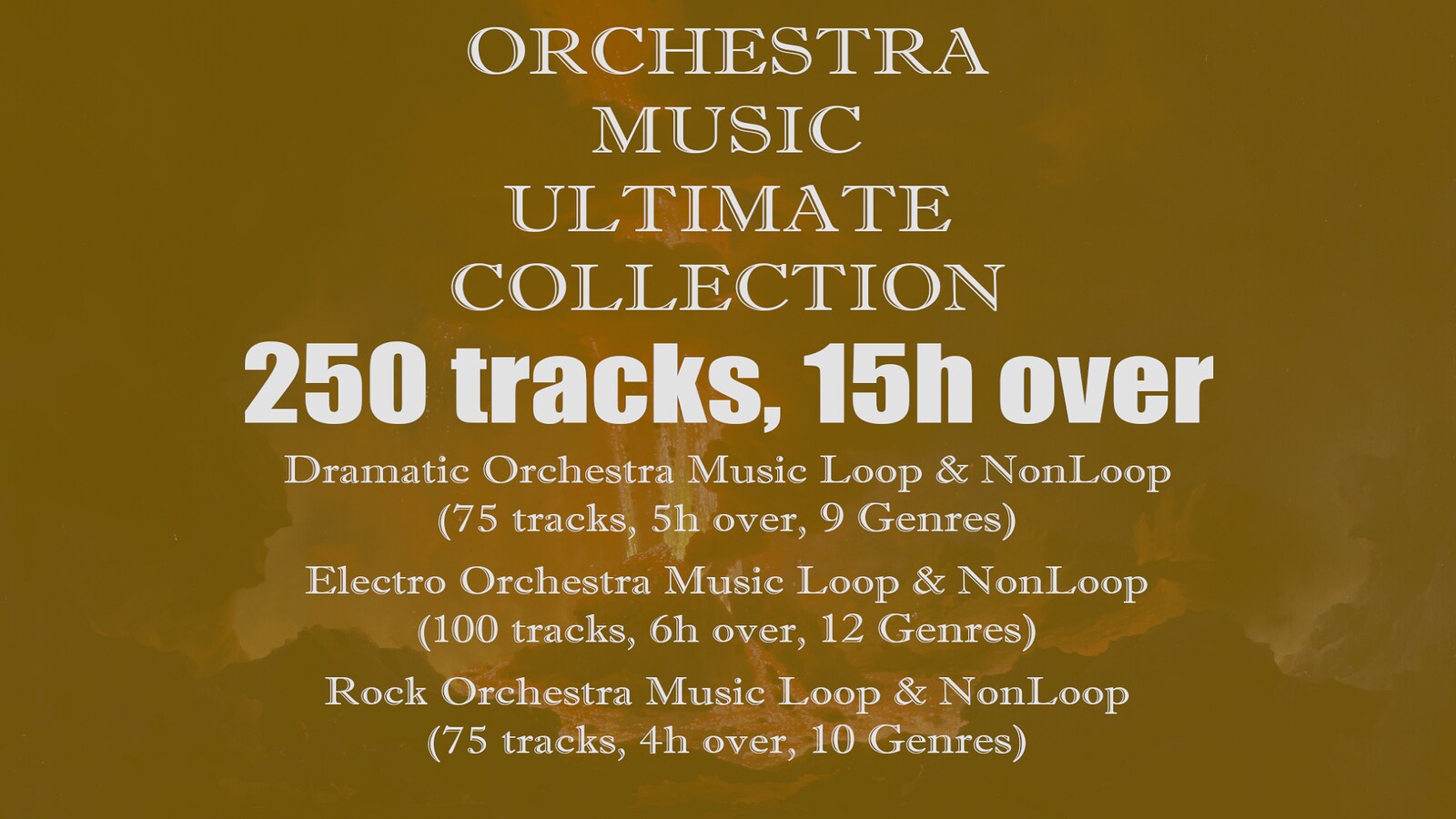 Orchestra Music Ultimate Collection( 3 Genres Dramatic , Electro