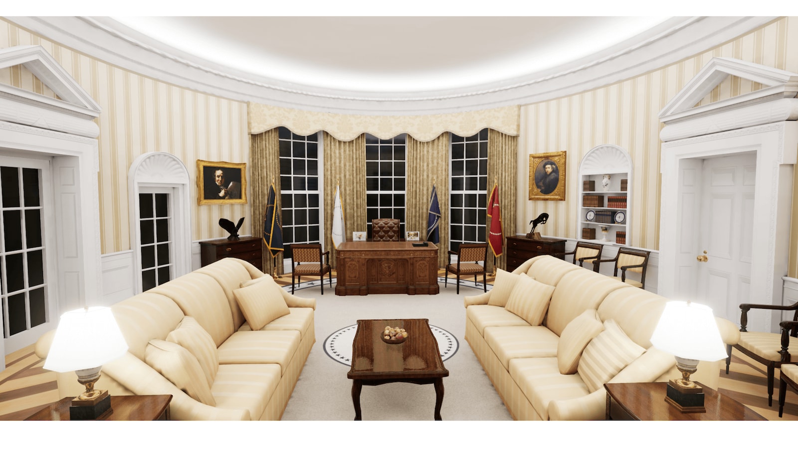 Oval Office in Architectural Visualization UE Marketplace