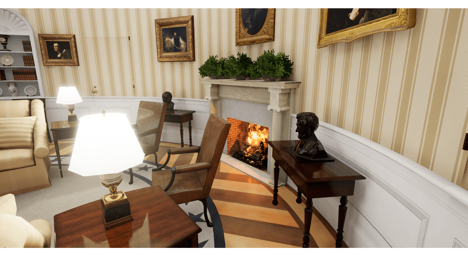 Oval Office By Tirgames Assets In Architectural Visualization