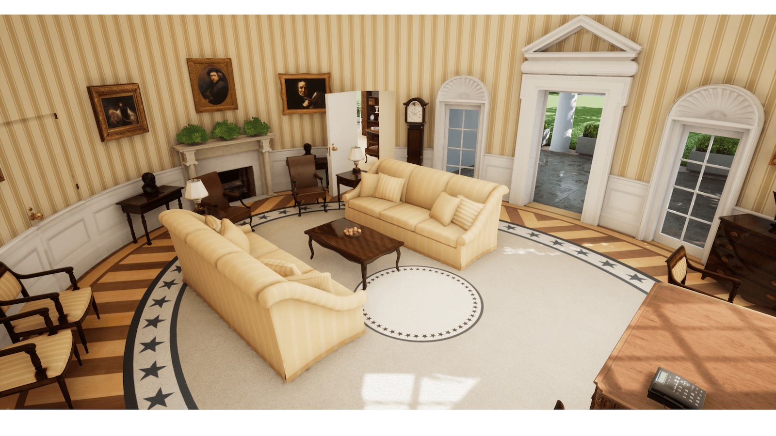 Oval Office in Architectural Visualization UE Marketplace
