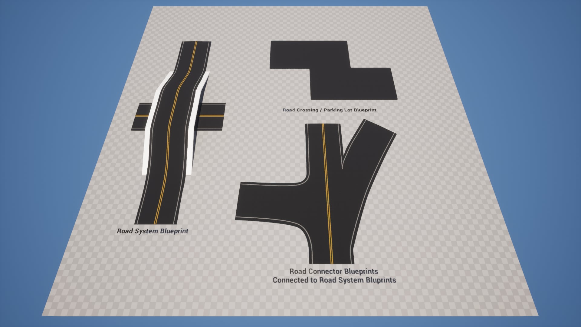 Dynamic Road System in Blueprints - UE Marketplace