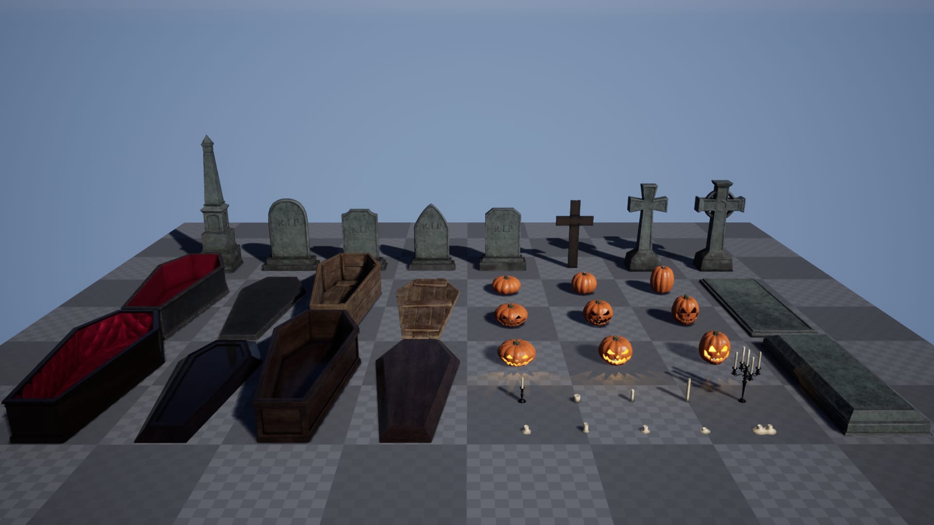 Halloween Props Pack in Props UE Marketplace