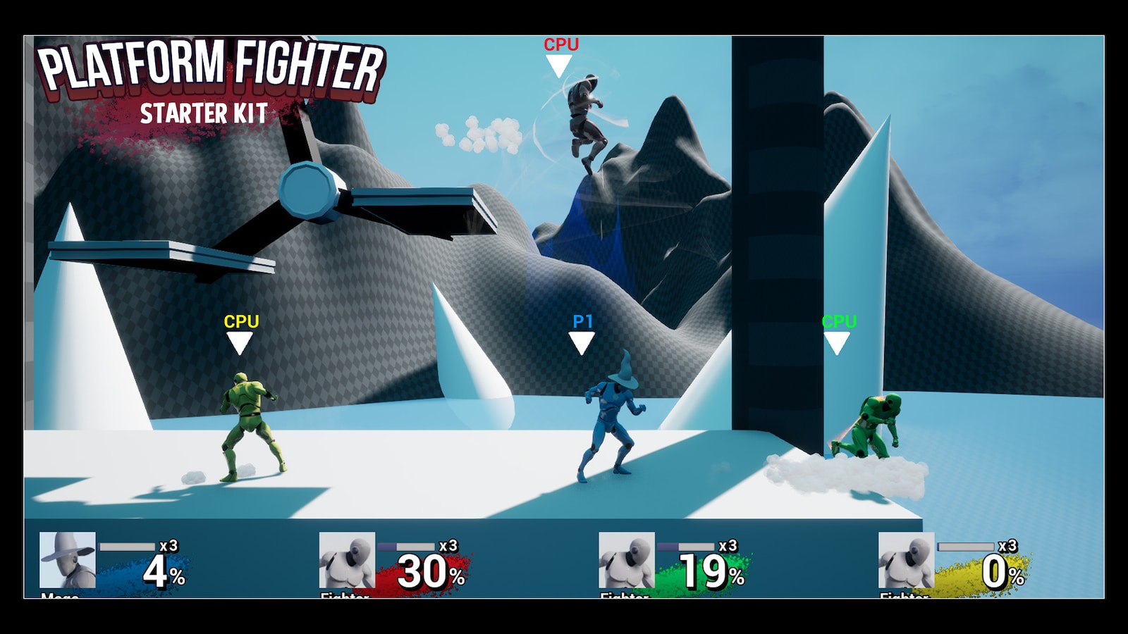 Platform Fighter Starter Kit in Blueprints UE Marketplace