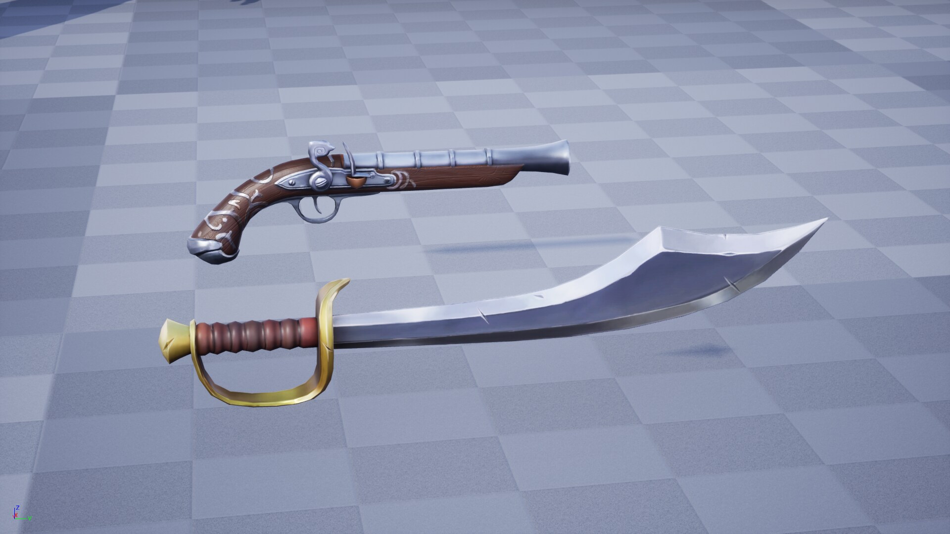 Stylized Pirate John in Characters UE Marketplace