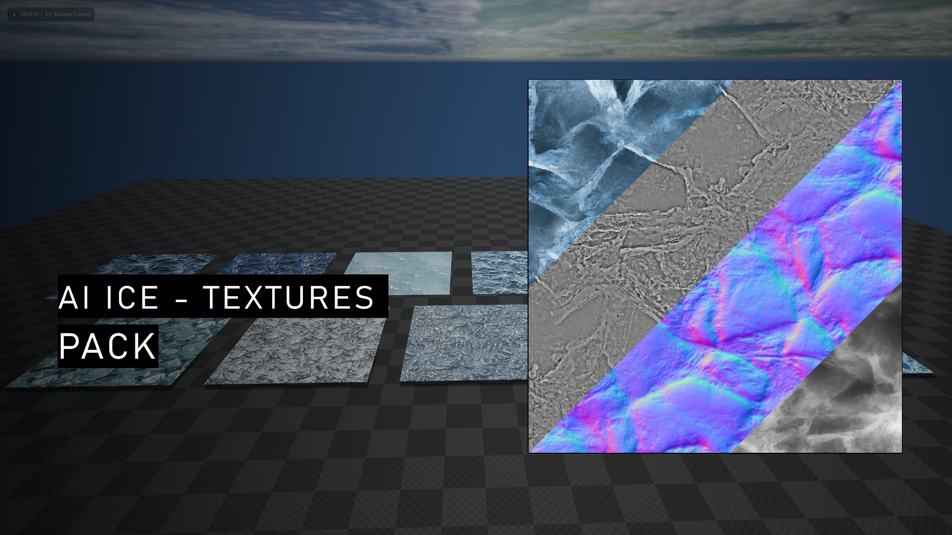 Ice texture pack in Materials UE Marketplace
