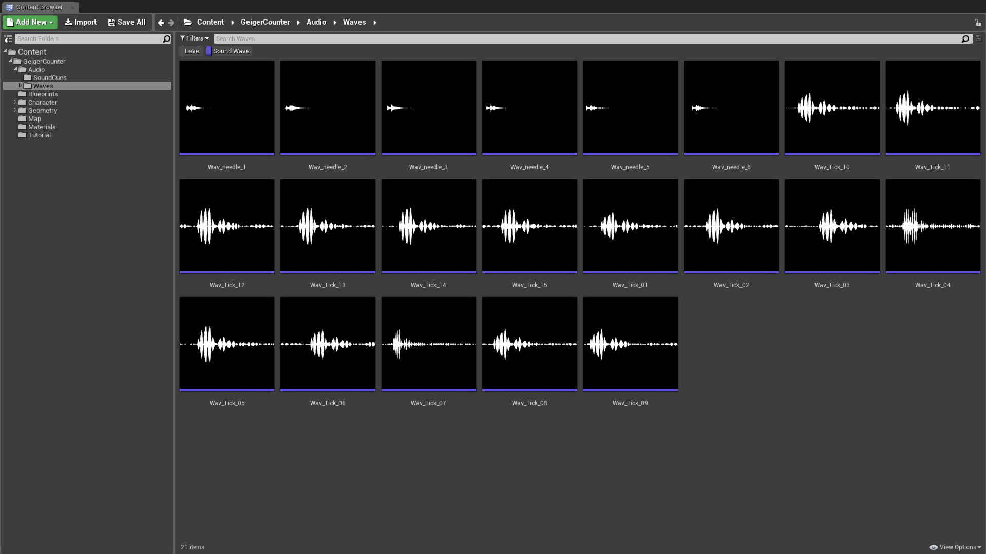 Geiger Counter Audio System by Bartosz Kamol Kaminski in Sound FX UE4