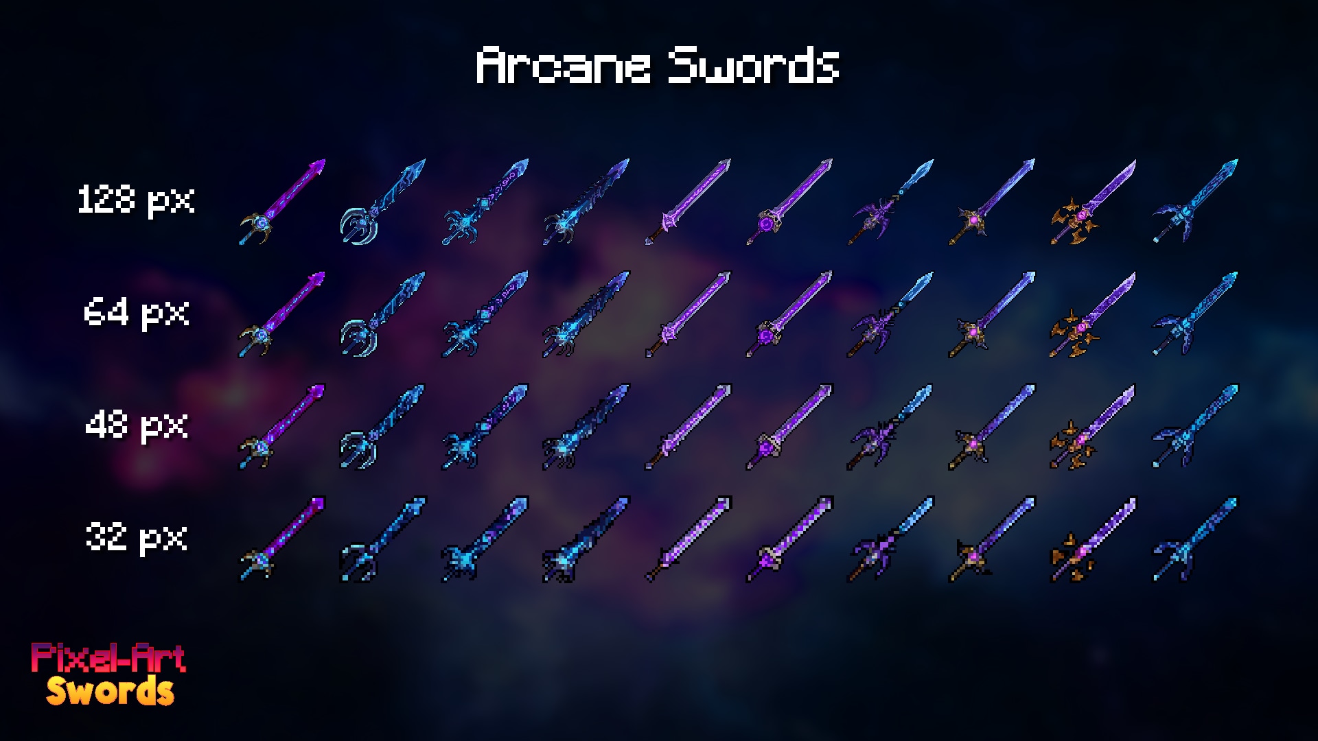 Pixel-Art Swords [Bundle]：2Dアセット - UE マーケットプレイス
