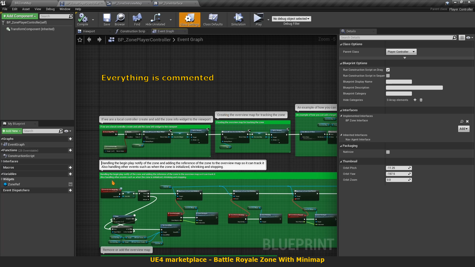 Battle Royale Zone With Minimap