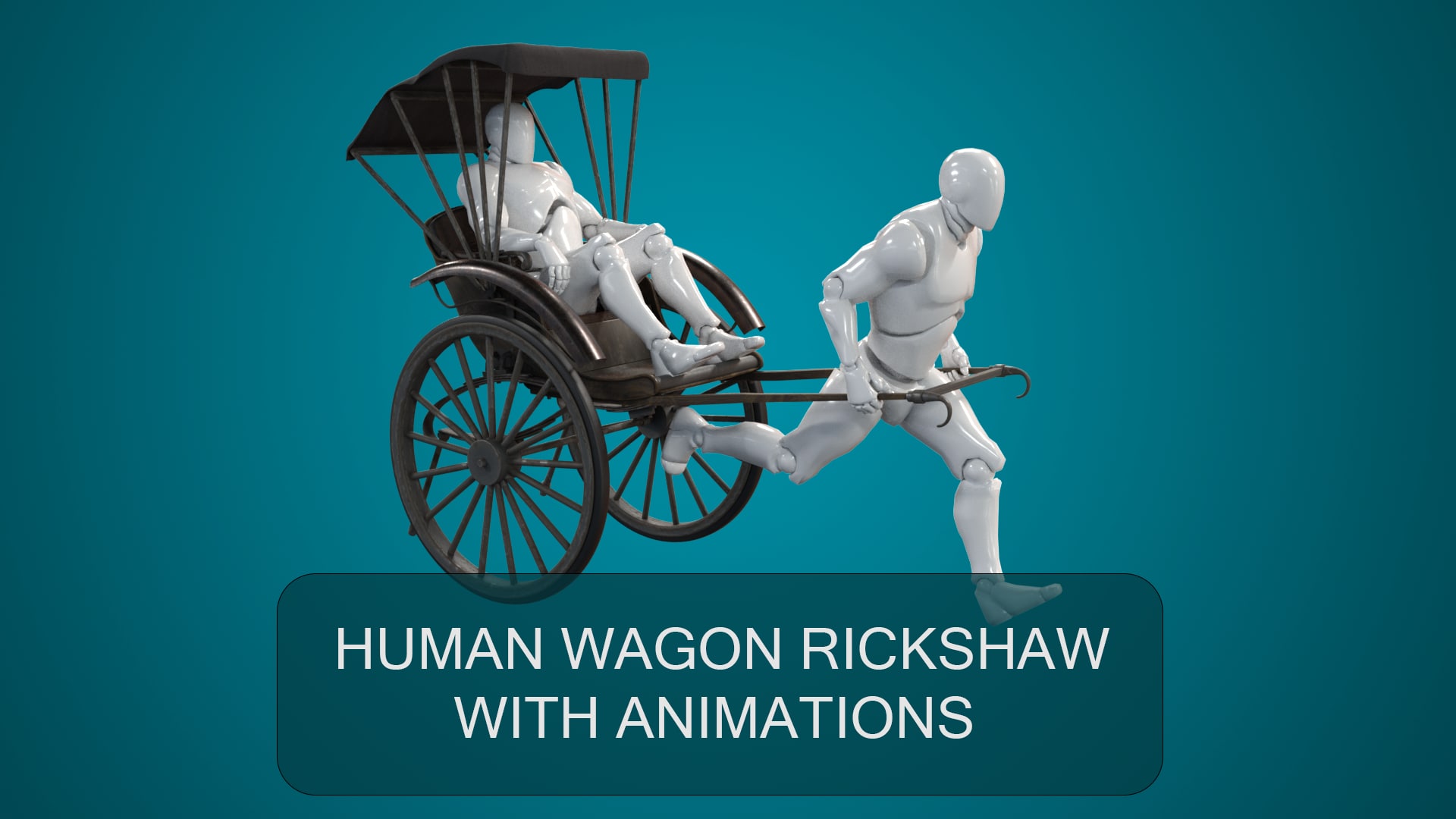 Ricksshaw 在动画创建的Human Wagon Rickshaw With Animations - 虚幻引擎商城