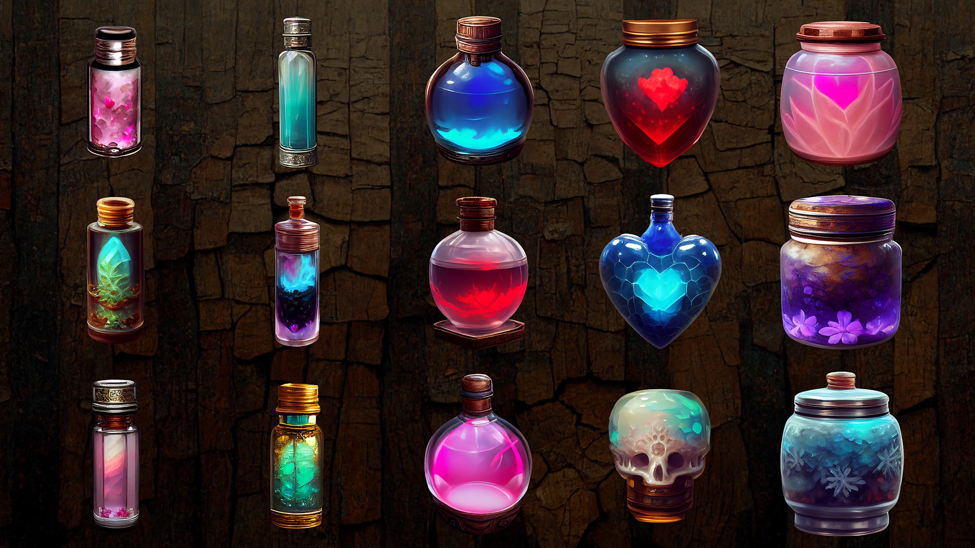Magical Potions in 2D Assets UE Marketplace