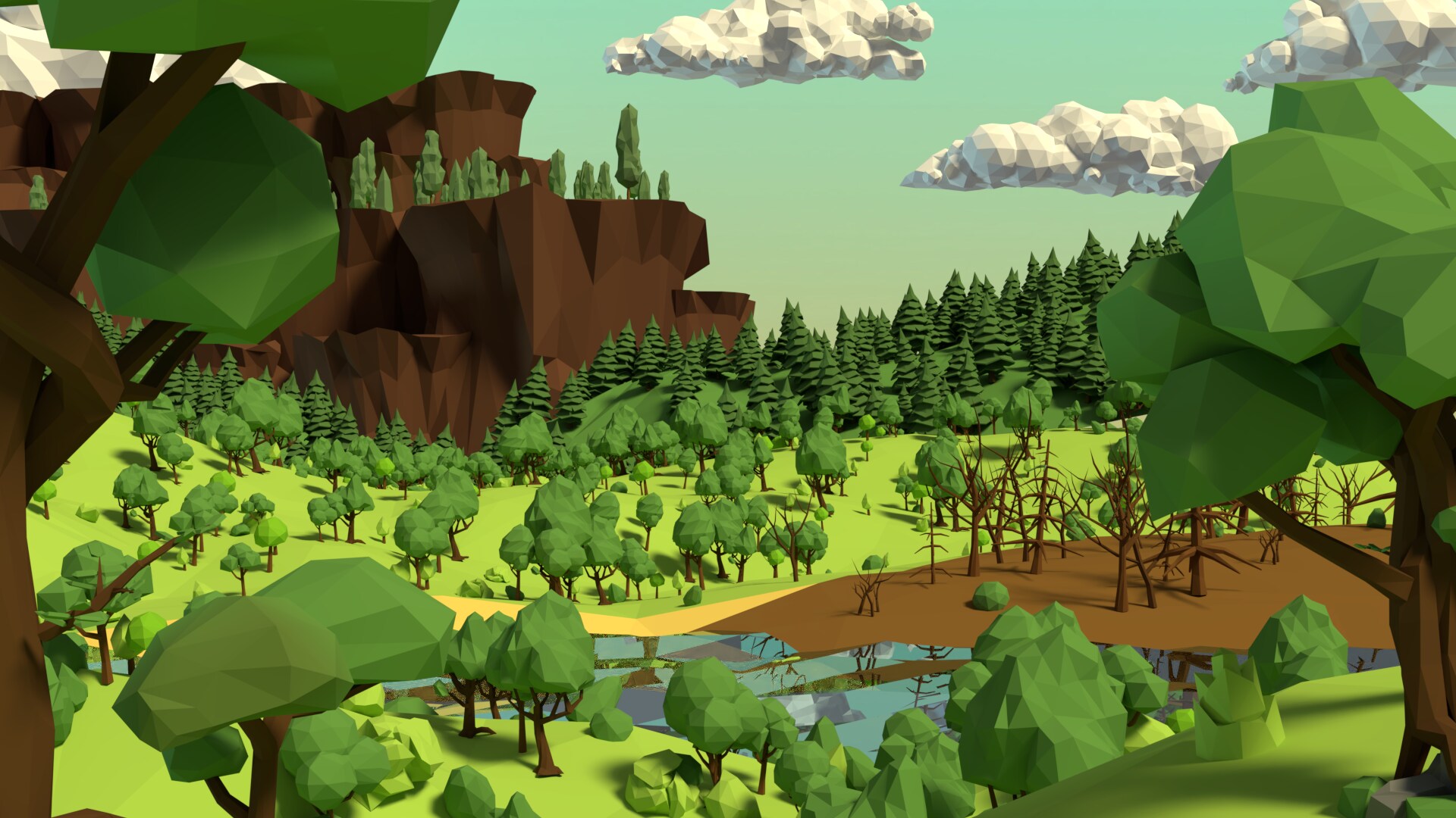 Trees Pack Low-poly