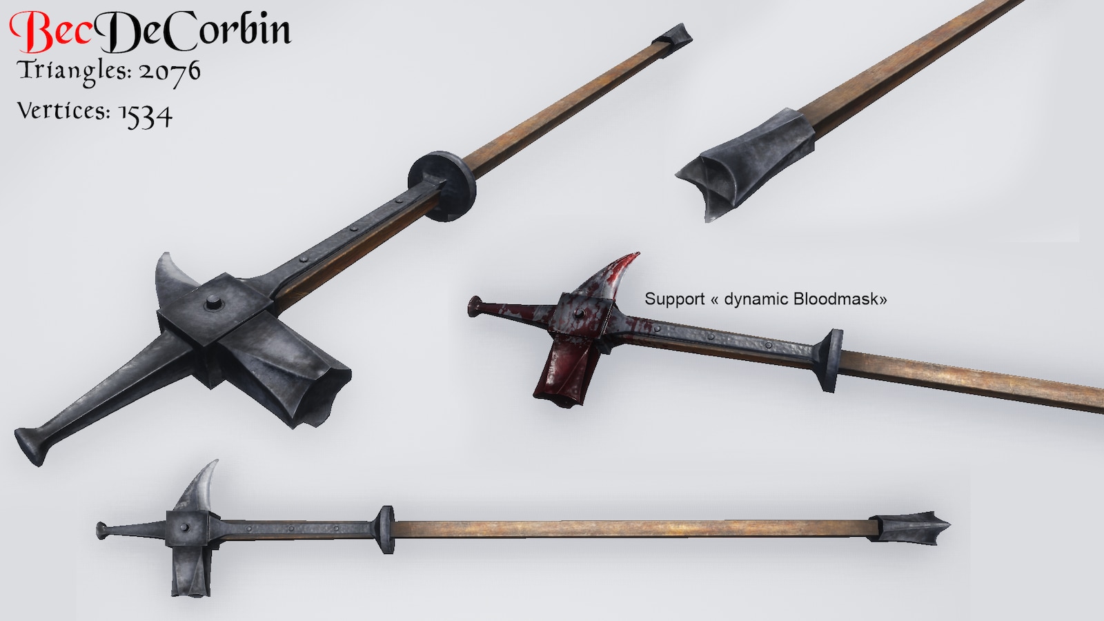 Medieval Two handed weapon (Pole-edition) in Weapons - UE Marketplace