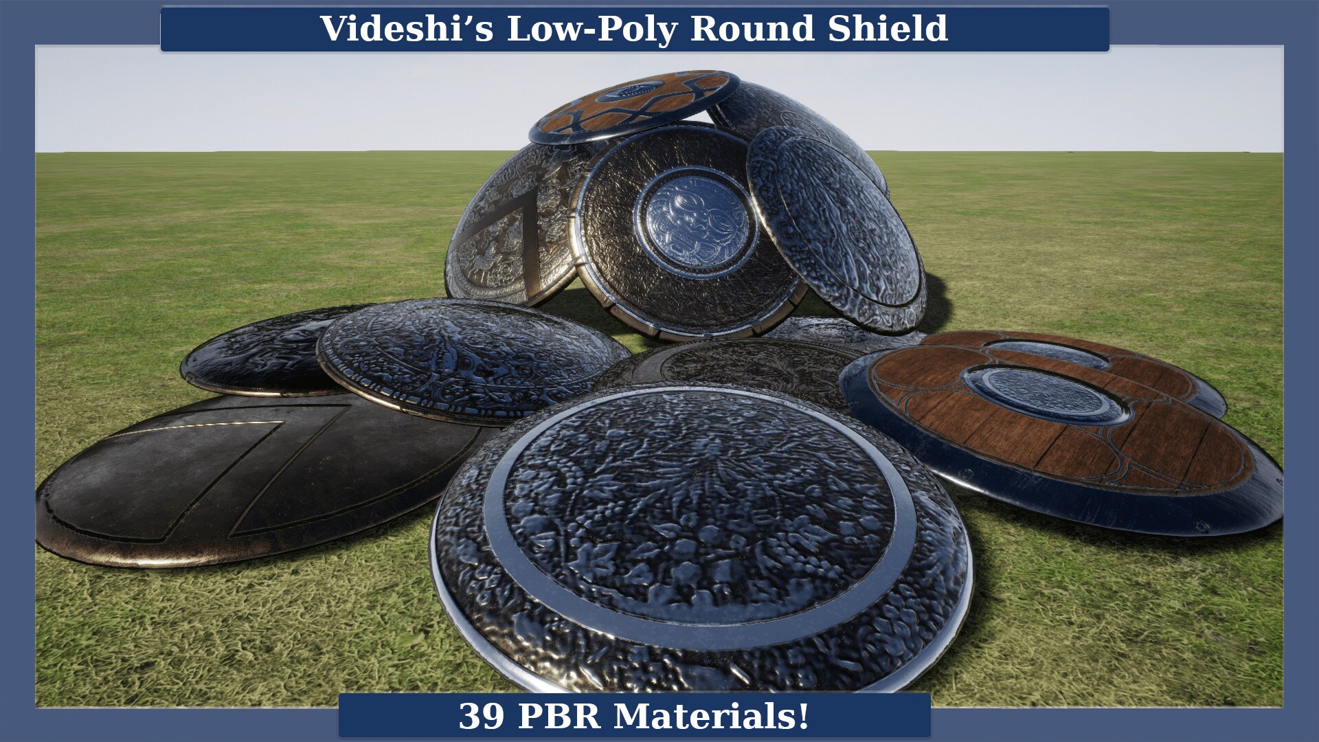 Videshi’s Low-Polygon Round Shields