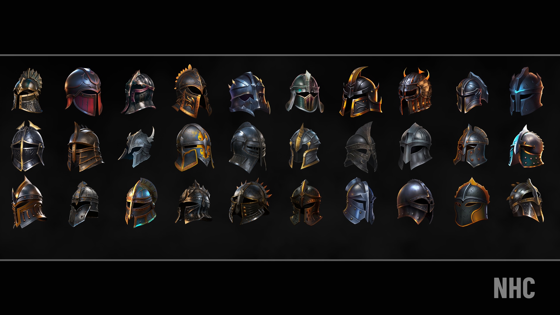 medieval knight helmet types