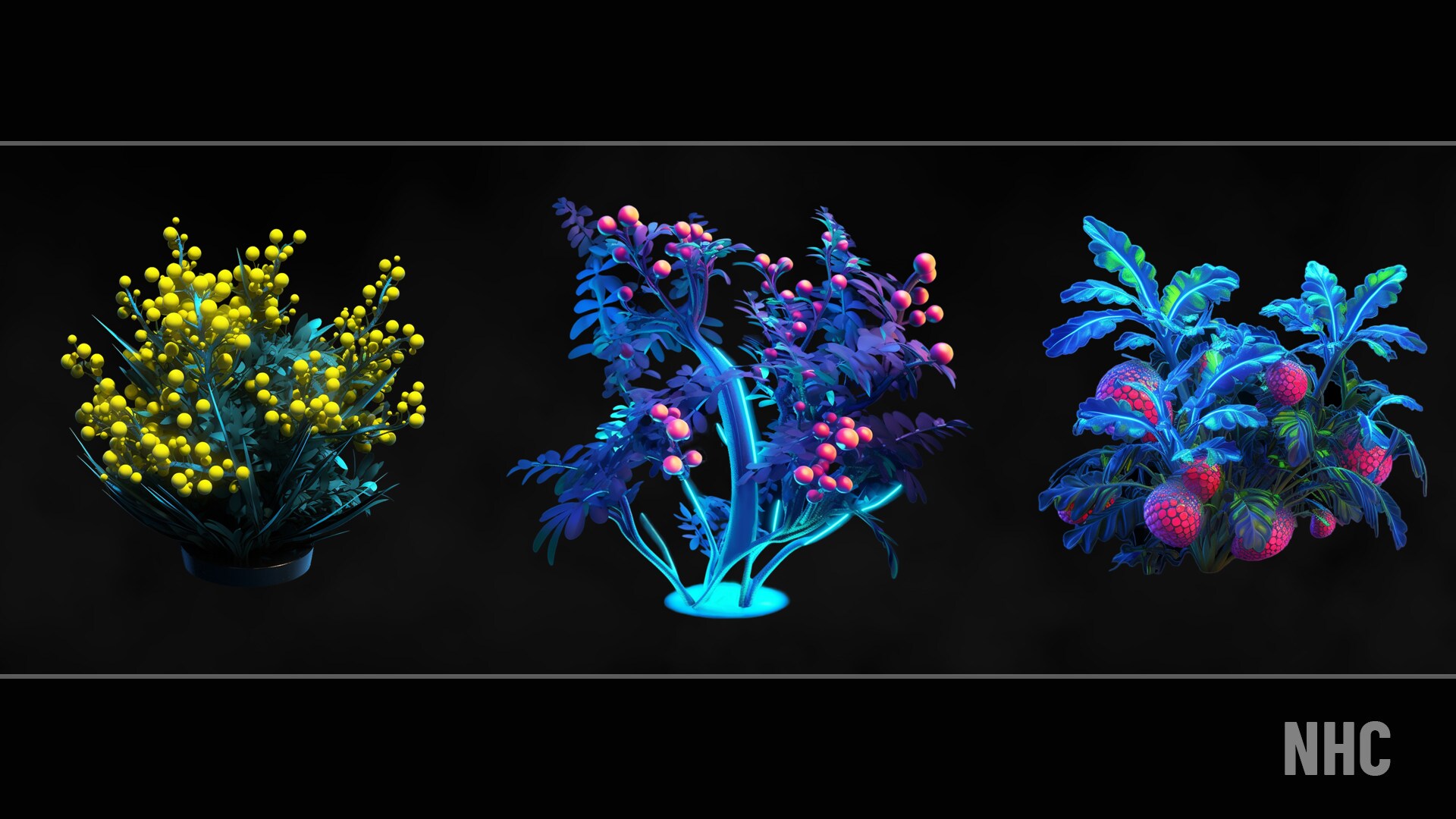 NHC – Fluorescent Bush Pictures Pack 1