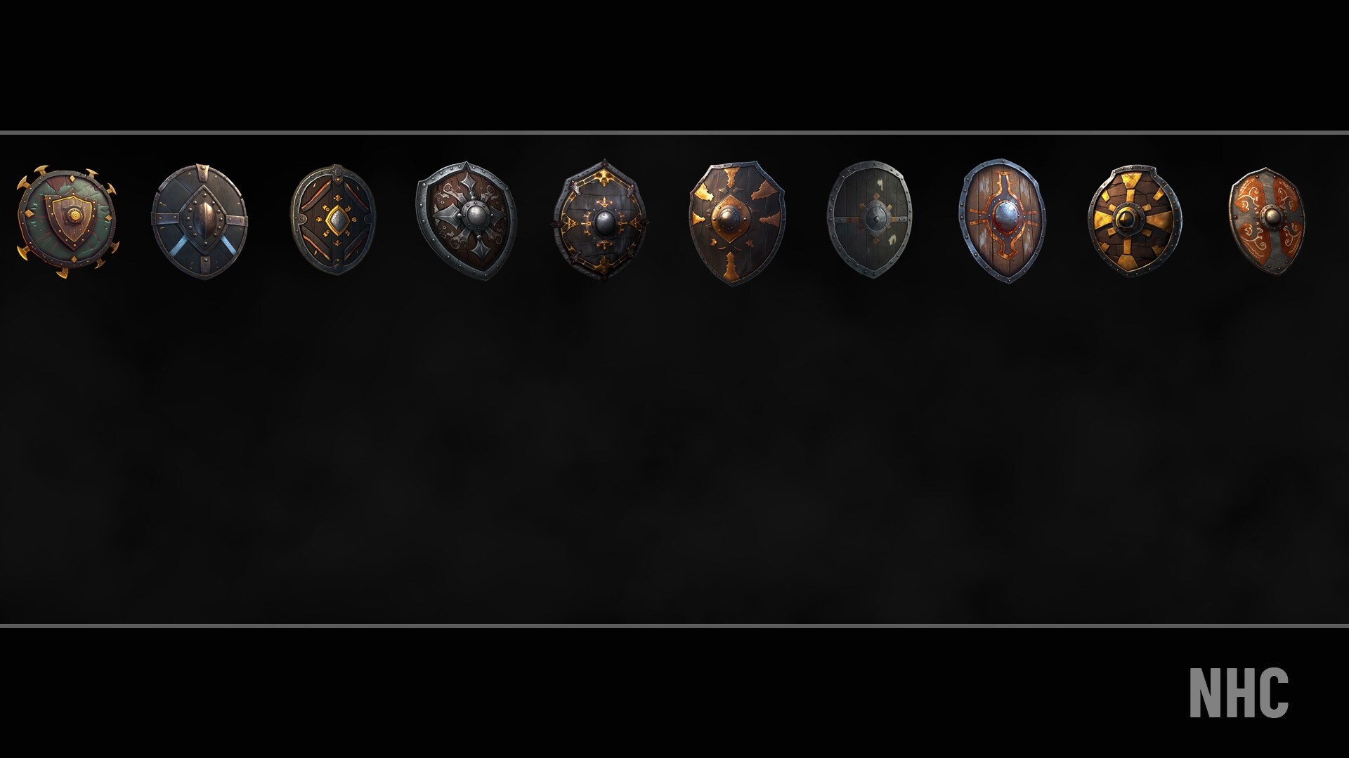 NHC Fantasy Medieval Shield Pack 2 in 2D Assets UE Marketplace