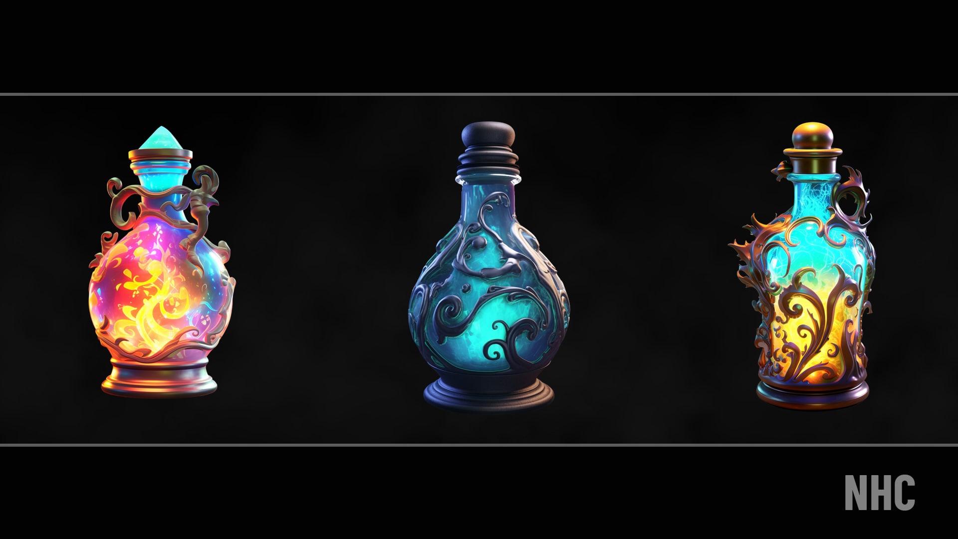 NHC -Magic Potions Pictures in 2D Assets - UE Marketplace