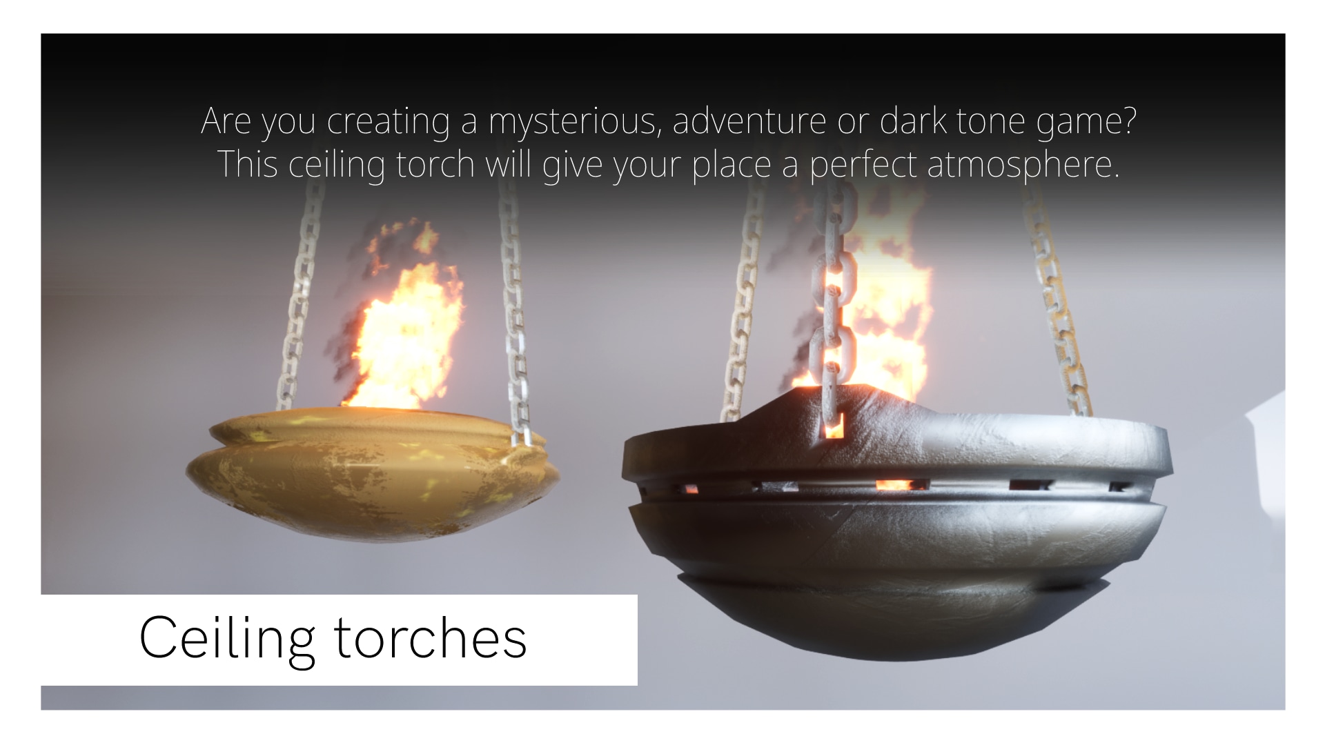 Torches Package (with sound, light and particle system) in Props UE Marketplace