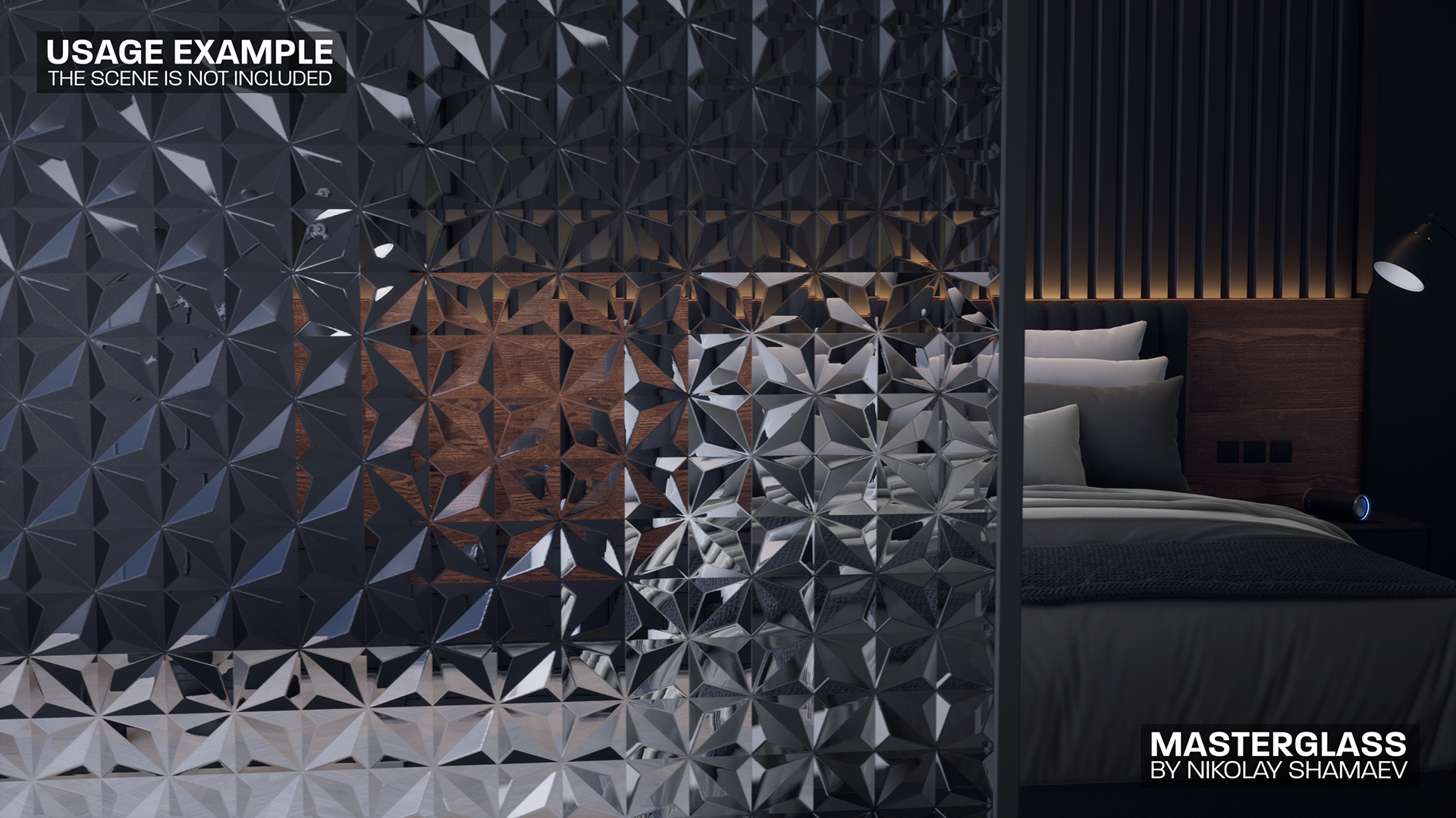 MasterGlass: Realistic fluted, ribbed, and frosted glass