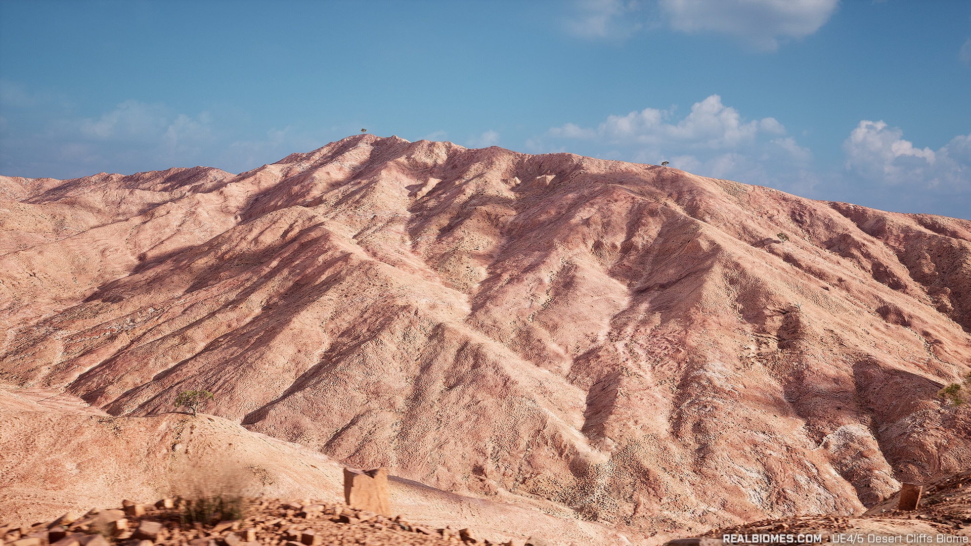 RB - RealBiomes Desert Cliffs Biome - Monument Valley (Trees, Grass