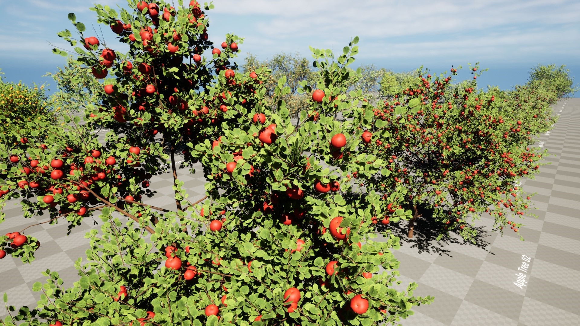 在道具创建的Fruit Tree Collection 虚幻引擎商城